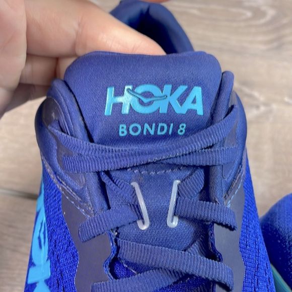 Hoka One One Bondi 8 Mens Size 11.5D Bellwether Blue Bluing Running Sneakers - Picture 13 of 13